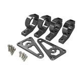 Light brackets CNC alloy black for mounting on all 30mm front forks 